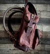 Day Pack Rugged Twill - Rust/Chocolate/Antique Brass