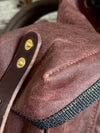 Day Pack Rugged Twill - Rust/Chocolate/Antique Brass