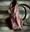 Day Pack Rugged Twill - Rust/Chocolate/Antique Brass