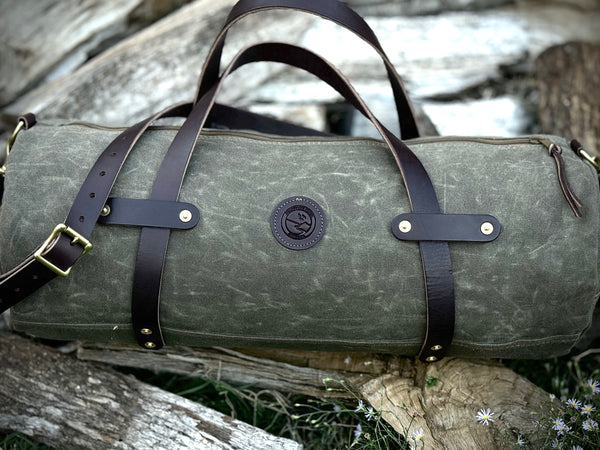 Wanderer Duffle - Field Green/Chocolate/Natural Brass