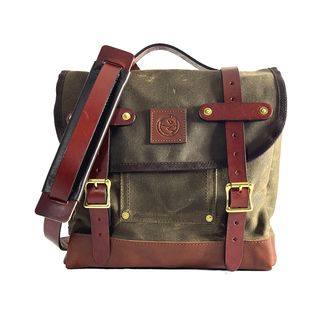 Gen II Haversack - Waxed Twill Tan/Chestnut/Antique Brass