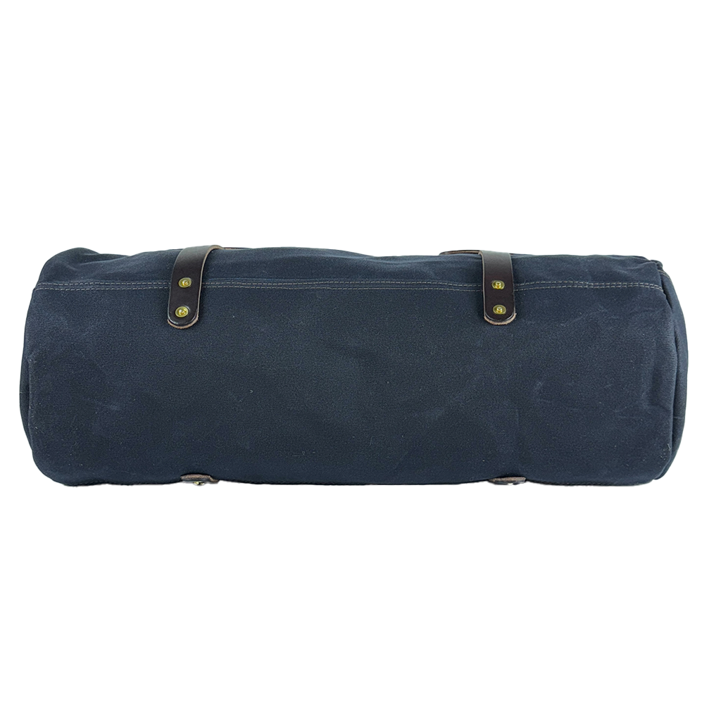 Wanderer Duffle - Black/Chocolate/Antique Brass