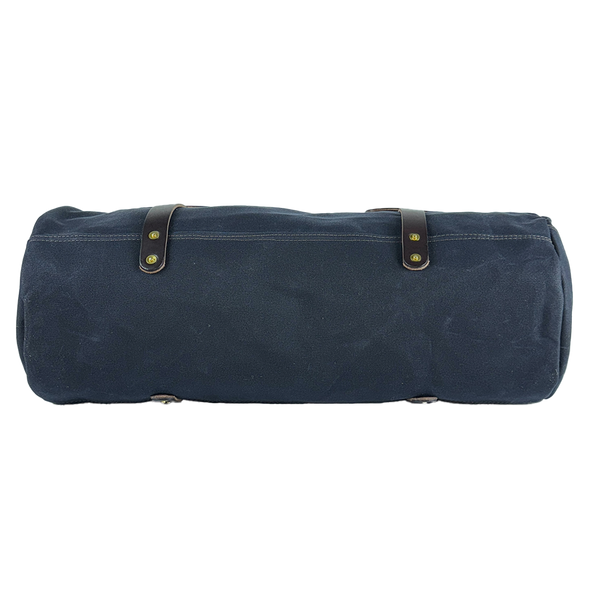 Wanderer Duffle - Black/Chocolate/Antique Brass