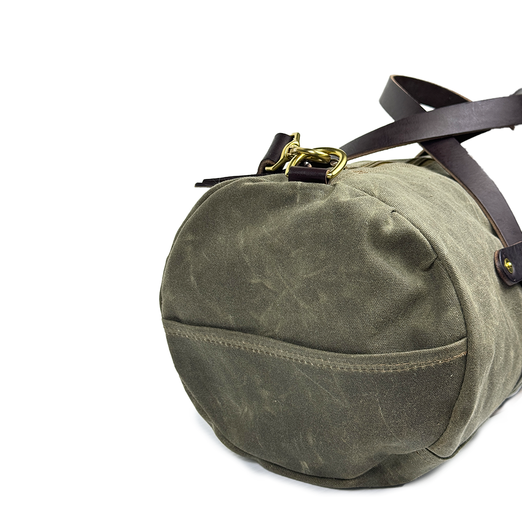 Wanderer Duffle - Field Green/Chocolate/Natural Brass